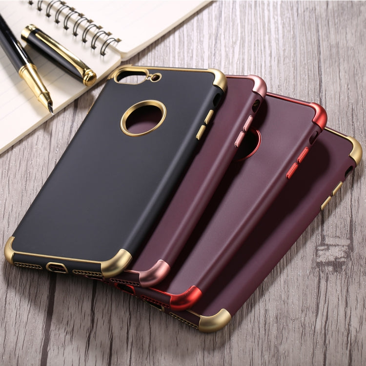 For iPhone 8 Plus & 7 Plus Electroplating TPU Protective Back Cover Case