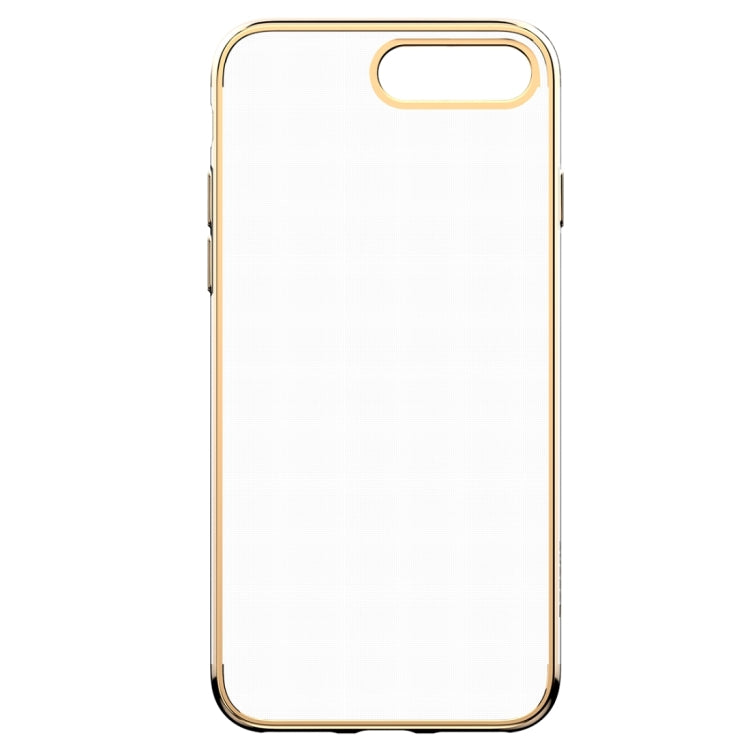 Baseus for iPhone 8 Plus & 7 Plus   Electroplating Soft Transparent TPU Protective Back Cover Case