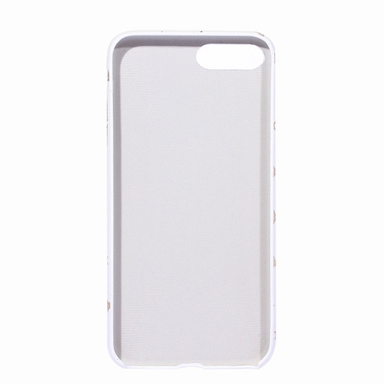For iPhone 8 Plus & 7 Plus   Steel Wire Texture Glitter Stars Hard Protective Back Cover Case