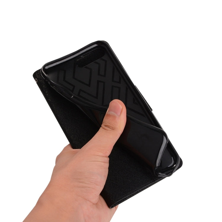 For iPhone 8 Plus & 7 Plus   Silk Texture Horizontal Flip Leather Case with Wallet & Holder & Card Slot & Photo Frame