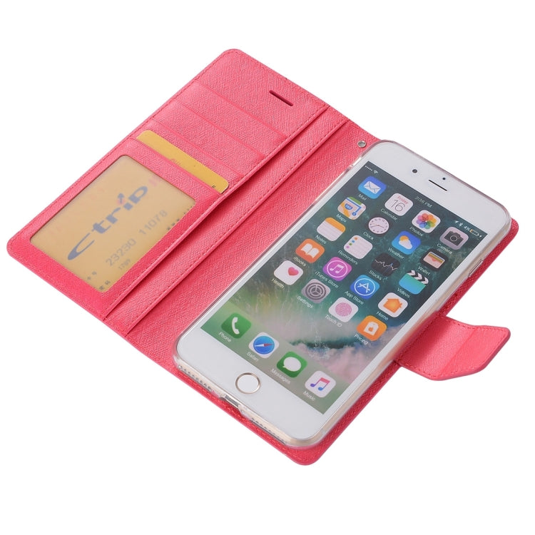 For iPhone 8 Plus & 7 Plus   Silk Texture Horizontal Flip Leather Case with Wallet & Holder & Card Slot & Photo Frame