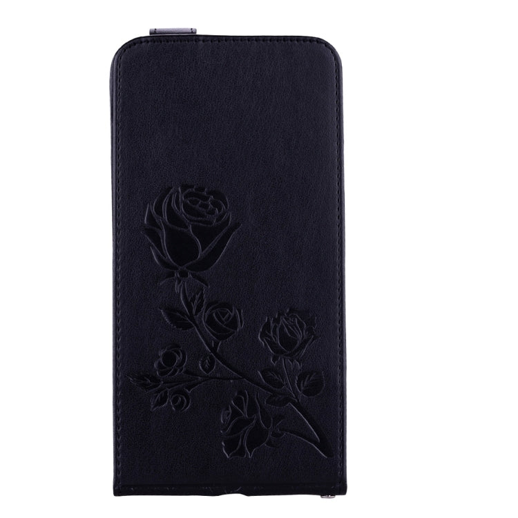 For iPhone 8 Plus & 7 Plus   Roses Pressed Flowers Pattern Vertical Flip Leather Case with Card Slot & Lanyard