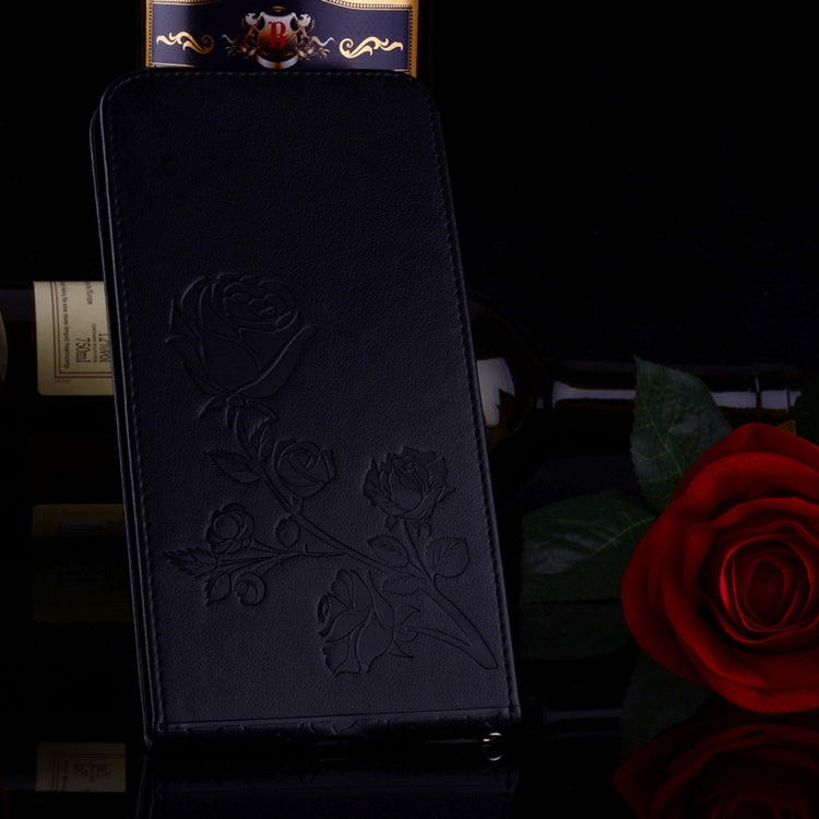 For iPhone 8 Plus & 7 Plus   Roses Pressed Flowers Pattern Vertical Flip Leather Case with Card Slot & Lanyard