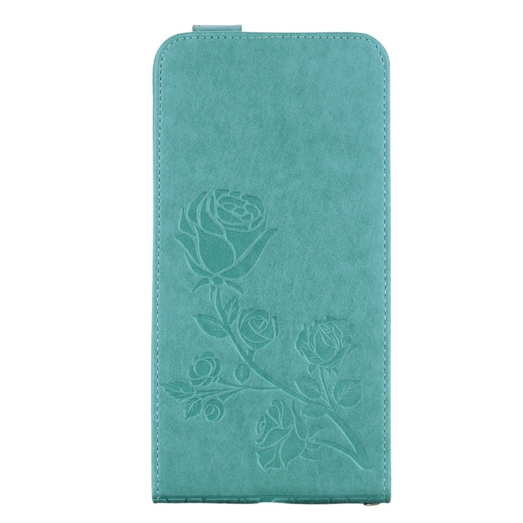 For iPhone 8 Plus & 7 Plus   Roses Pressed Flowers Pattern Vertical Flip Leather Case with Card Slot & Lanyard