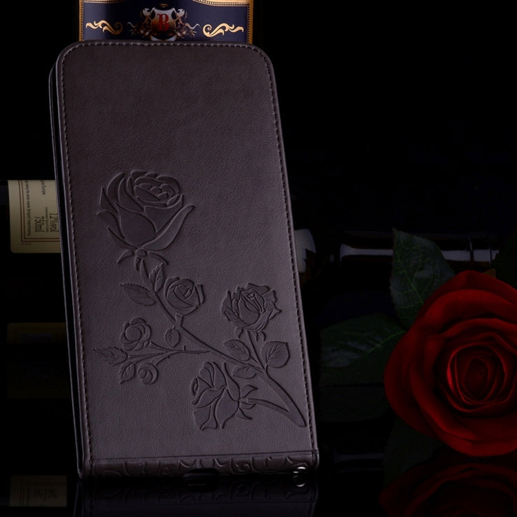For iPhone 8 Plus & 7 Plus   Roses Pressed Flowers Pattern Vertical Flip Leather Case with Card Slot & Lanyard