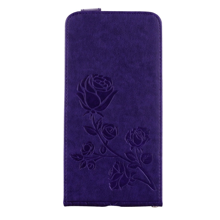 For iPhone 8 Plus & 7 Plus   Roses Pressed Flowers Pattern Vertical Flip Leather Case with Card Slot & Lanyard