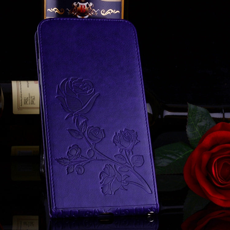 For iPhone 8 Plus & 7 Plus   Roses Pressed Flowers Pattern Vertical Flip Leather Case with Card Slot & Lanyard