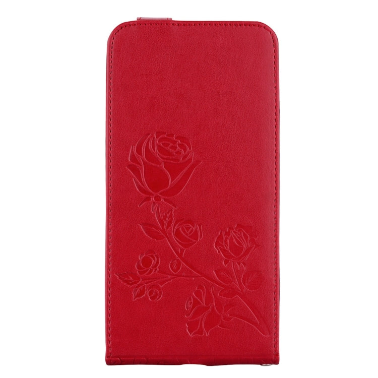 For iPhone 8 Plus & 7 Plus   Roses Pressed Flowers Pattern Vertical Flip Leather Case with Card Slot & Lanyard