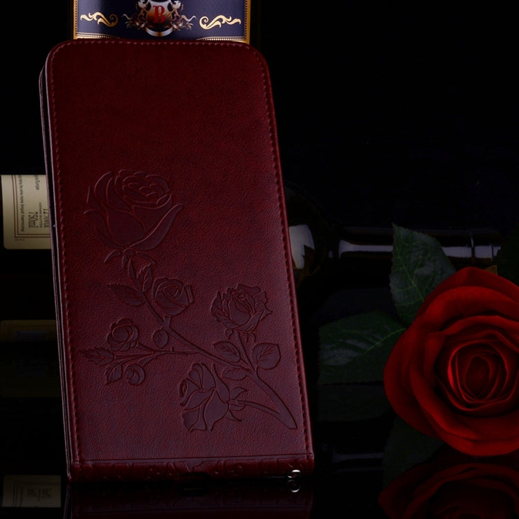 For iPhone 8 Plus & 7 Plus   Roses Pressed Flowers Pattern Vertical Flip Leather Case with Card Slot & Lanyard