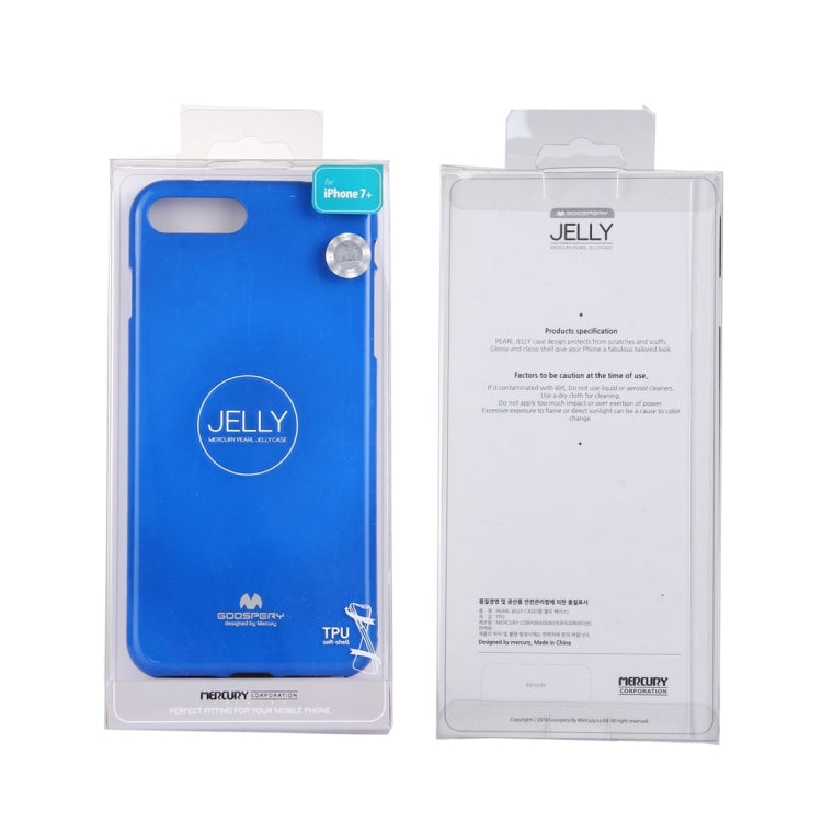 GOOSPERY JELLY CASE for iPhone 8 Plus & 7 Plus   TPU Glitter Powder Drop-proof Protective Back Cover Case