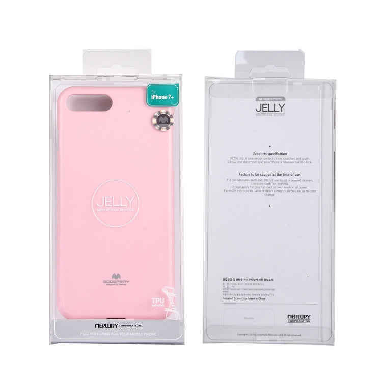GOOSPERY JELLY CASE for iPhone 8 Plus & 7 Plus   TPU Glitter Powder Drop-proof Protective Back Cover Case