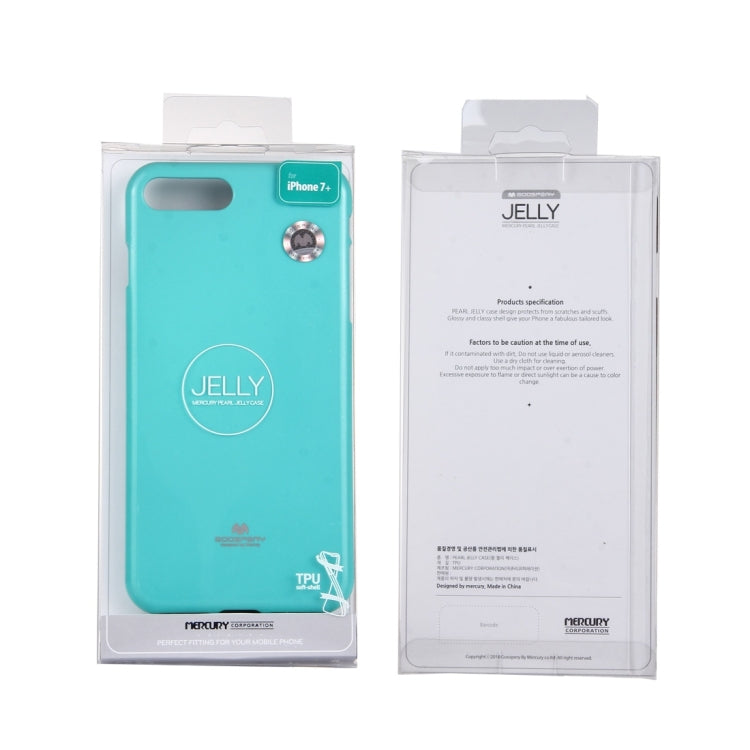 GOOSPERY JELLY CASE for iPhone 8 Plus & 7 Plus   TPU Glitter Powder Drop-proof Protective Back Cover Case
