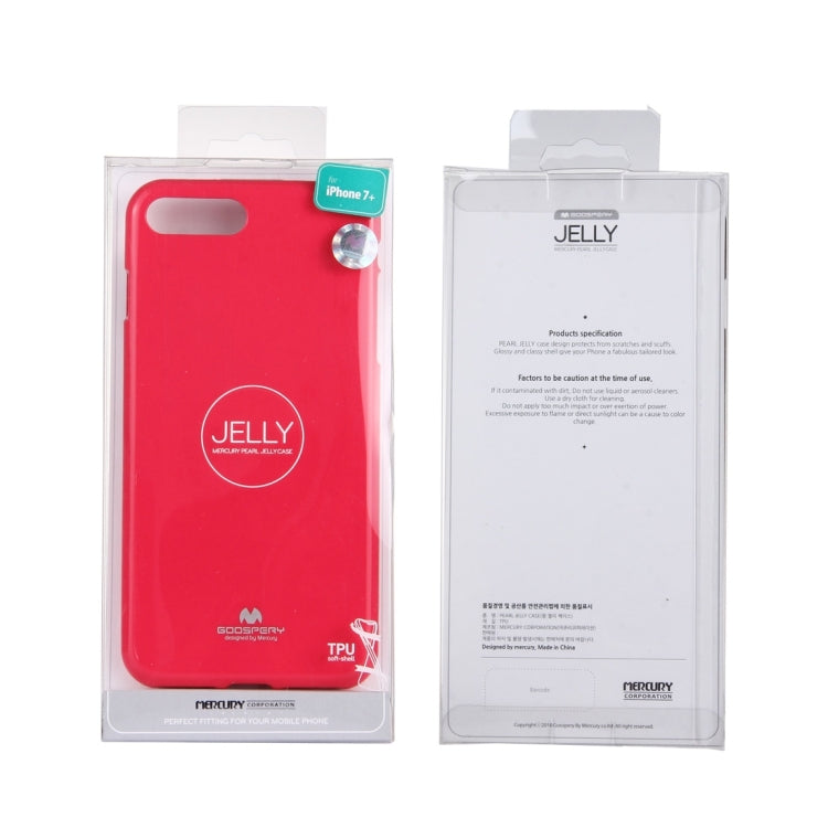 GOOSPERY JELLY CASE for iPhone 8 Plus & 7 Plus   TPU Glitter Powder Drop-proof Protective Back Cover Case