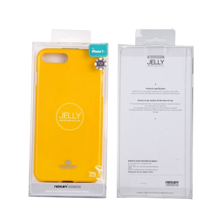 GOOSPERY JELLY CASE for iPhone 8 Plus & 7 Plus   TPU Glitter Powder Drop-proof Protective Back Cover Case