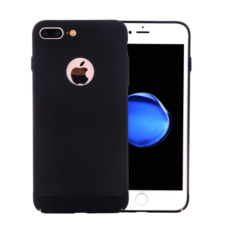 For iPhone 8 Plus & 7 Plus   Lightweight Breathable Full Coverage PC Shockproof Protective Back Cover Case