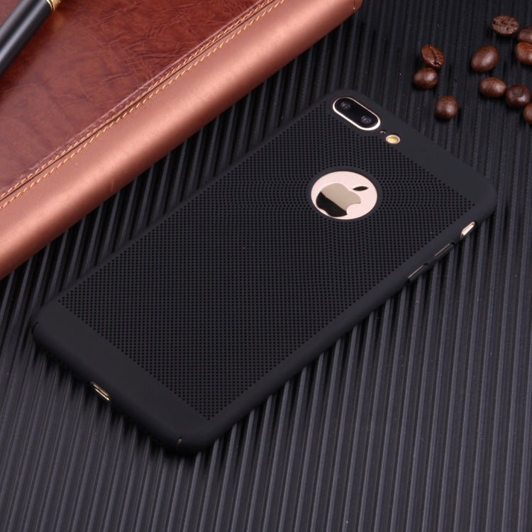 For iPhone 8 Plus & 7 Plus   Lightweight Breathable Full Coverage PC Shockproof Protective Back Cover Case