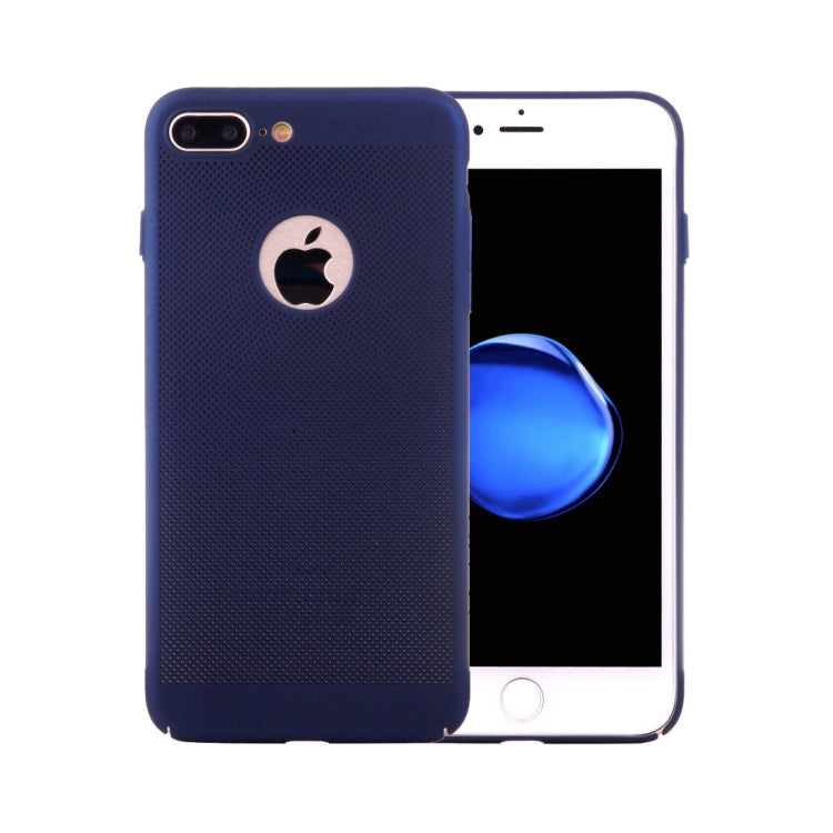 For iPhone 8 Plus & 7 Plus   Lightweight Breathable Full Coverage PC Shockproof Protective Back Cover Case