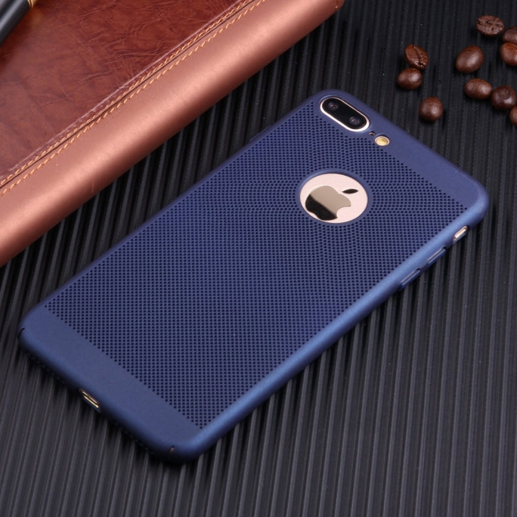 For iPhone 8 Plus & 7 Plus   Lightweight Breathable Full Coverage PC Shockproof Protective Back Cover Case