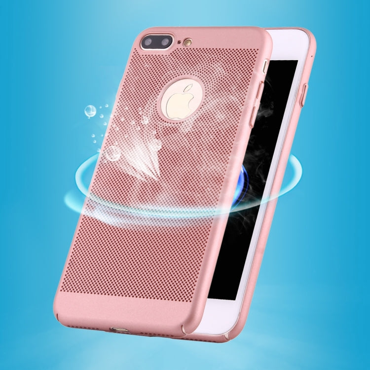 For iPhone 8 Plus & 7 Plus   Lightweight Breathable Full Coverage PC Shockproof Protective Back Cover Case