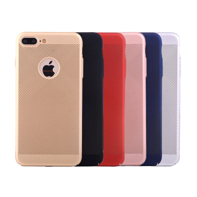 For iPhone 8 Plus & 7 Plus   Lightweight Breathable Full Coverage PC Shockproof Protective Back Cover Case