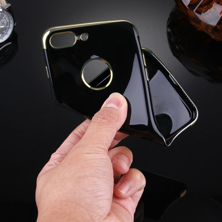 For iPhone 8 Plus & 7 Plus   Smooth Surface Electroplating Frame TPU Protective Case