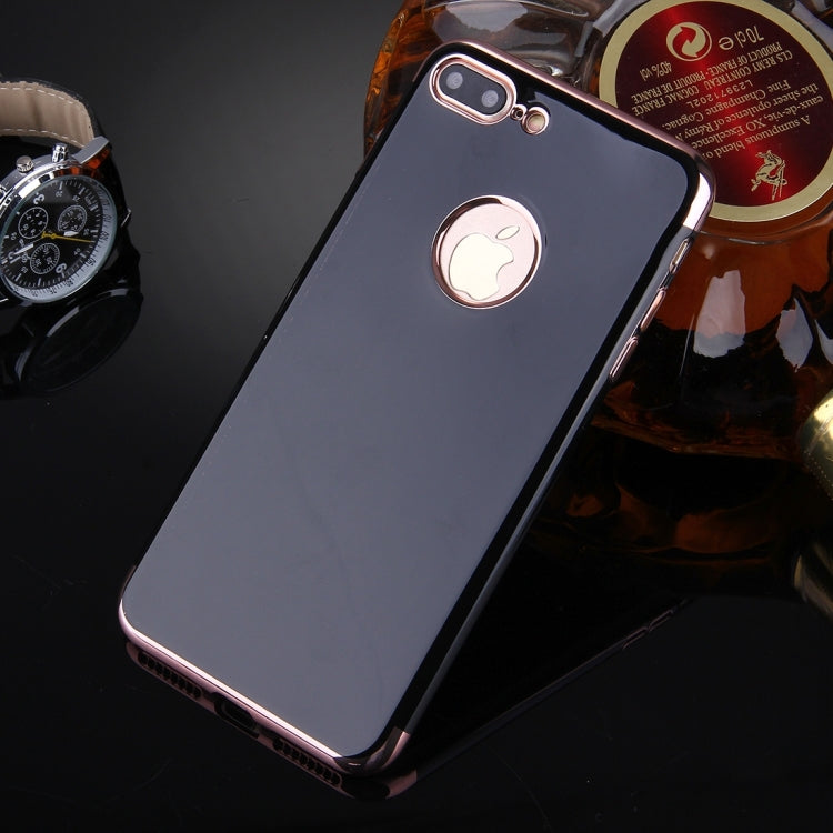 For iPhone 8 Plus & 7 Plus   Smooth Surface Electroplating Frame TPU Protective Case
