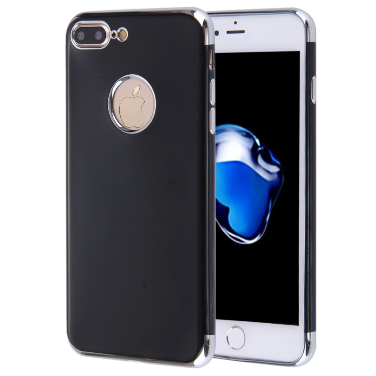 For iPhone 8 Plus & 7 Plus   Smooth Surface Electroplating Frame TPU Protective Case