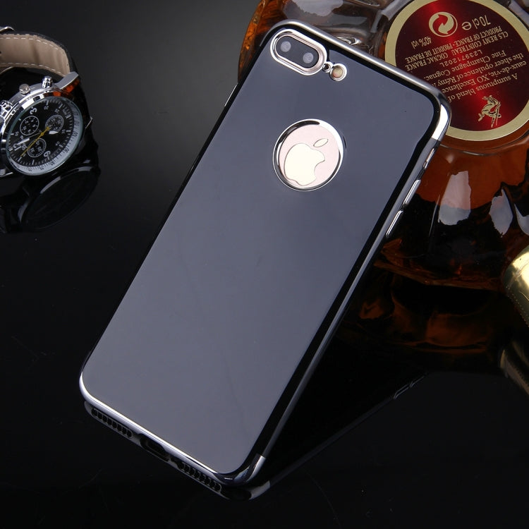 For iPhone 8 Plus & 7 Plus   Smooth Surface Electroplating Frame TPU Protective Case
