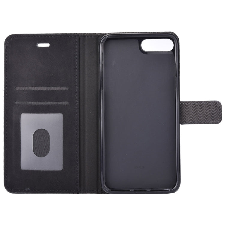 For iPhone 8 Plus & 7 Plus   Business Notebook Style Hit Color Horizontal Flip Leather Case with Holder & Card Slots & Wallet & Photo Frame