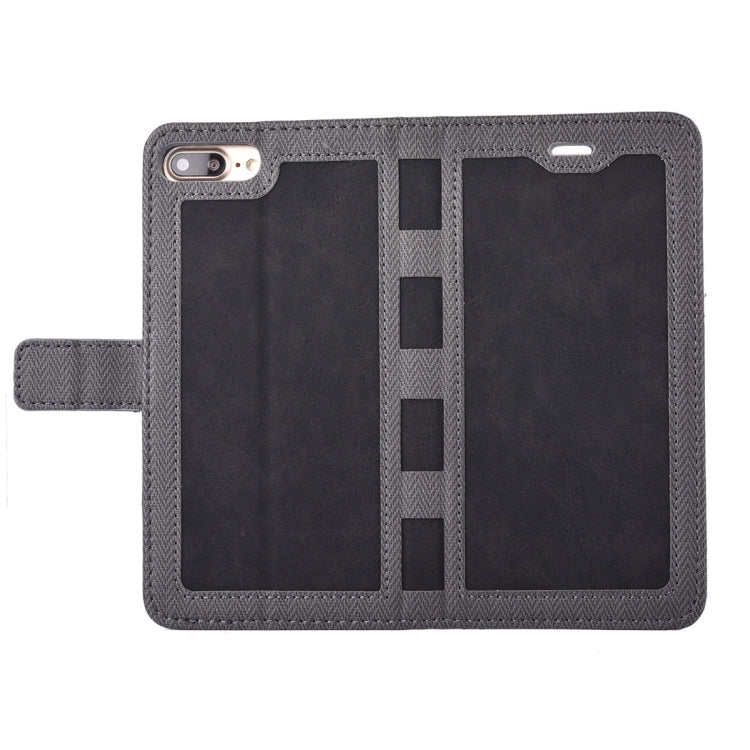 For iPhone 8 Plus & 7 Plus   Business Notebook Style Hit Color Horizontal Flip Leather Case with Holder & Card Slots & Wallet & Photo Frame