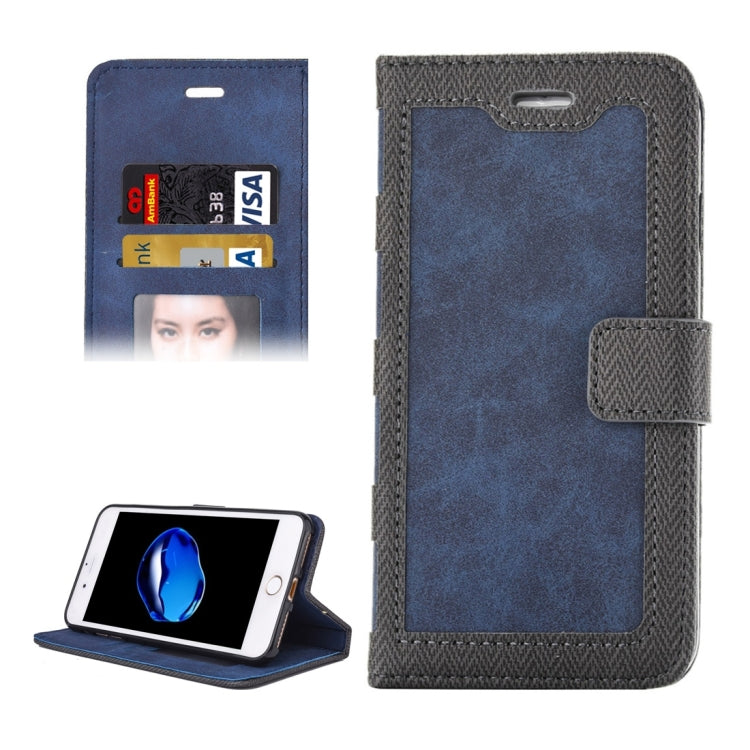 For iPhone 8 Plus & 7 Plus   Business Notebook Style Hit Color Horizontal Flip Leather Case with Holder & Card Slots & Wallet & Photo Frame