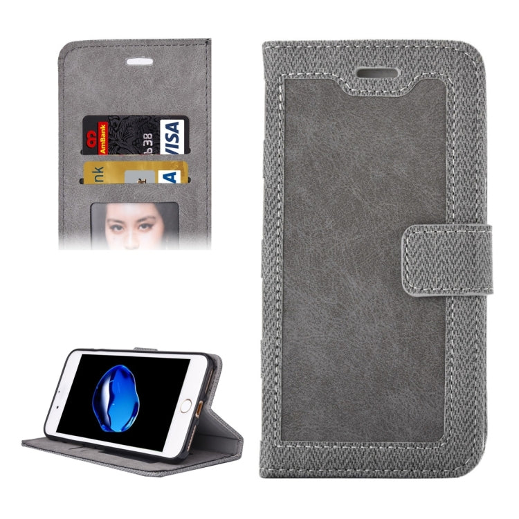 For iPhone 8 Plus & 7 Plus   Business Notebook Style Hit Color Horizontal Flip Leather Case with Holder & Card Slots & Wallet & Photo Frame