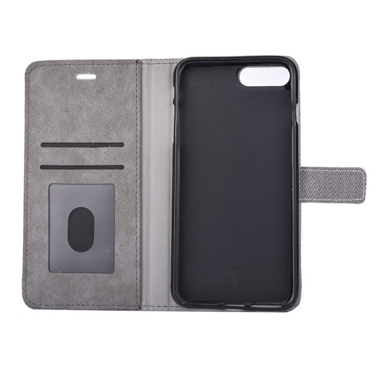 For iPhone 8 Plus & 7 Plus   Business Notebook Style Hit Color Horizontal Flip Leather Case with Holder & Card Slots & Wallet & Photo Frame