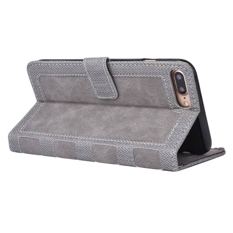 For iPhone 8 Plus & 7 Plus   Business Notebook Style Hit Color Horizontal Flip Leather Case with Holder & Card Slots & Wallet & Photo Frame