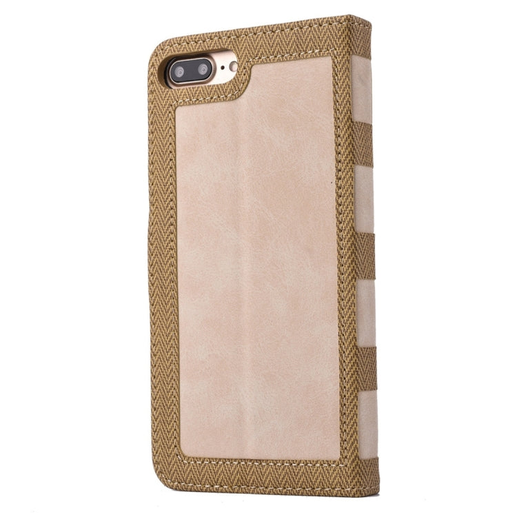 For iPhone 8 Plus & 7 Plus   Business Notebook Style Hit Color Horizontal Flip Leather Case with Holder & Card Slots & Wallet & Photo Frame