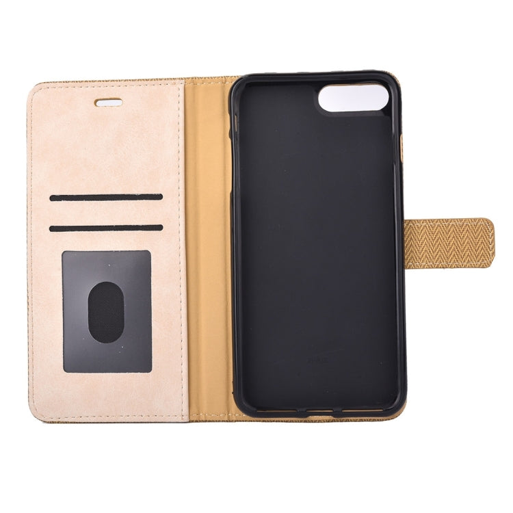 For iPhone 8 Plus & 7 Plus   Business Notebook Style Hit Color Horizontal Flip Leather Case with Holder & Card Slots & Wallet & Photo Frame