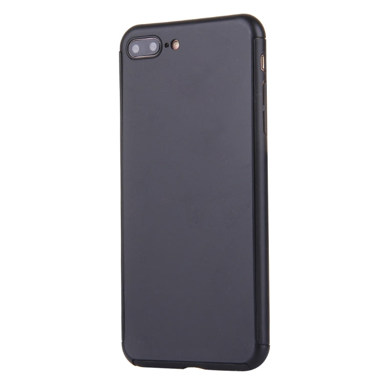 2 in 1 for iPhone 8 Plus & 7 Plus   360 Degrees Full Coverage Protection Hard PC Protective Case + Tempered Glass Screen Film