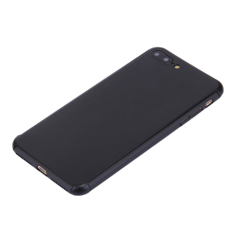 2 in 1 for iPhone 8 Plus & 7 Plus   360 Degrees Full Coverage Protection Hard PC Protective Case + Tempered Glass Screen Film