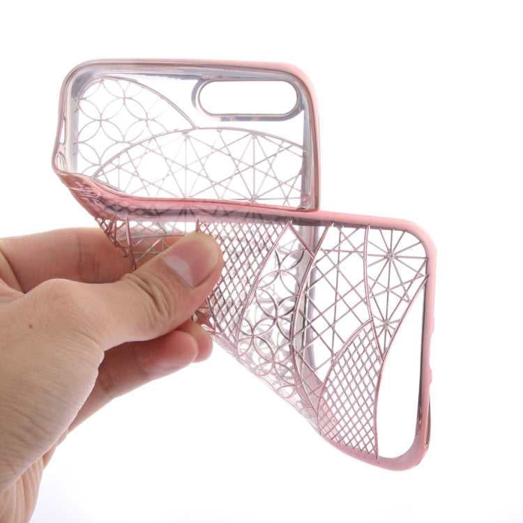 For iPhone 8 Plus & 7 Plus   Architectural Pattern Electroplating TPU Protective Case