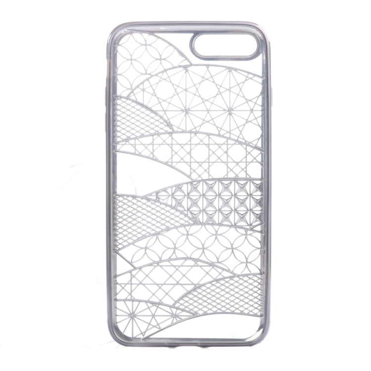 For iPhone 8 Plus & 7 Plus   Architectural Pattern Electroplating TPU Protective Case