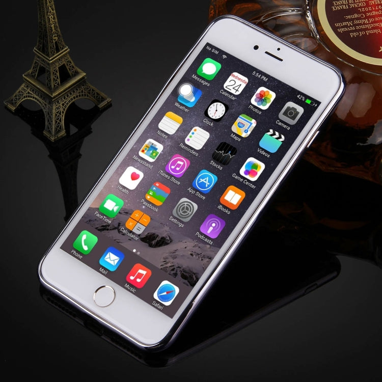 For iPhone 8 Plus & 7 Plus   Electroplating Transparent Soft TPU Protective Cover Case