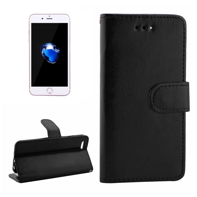 For iPhone 8 Plus & 7 Plus   Crazy Horse Texture Horizontal Flip Leather Case with Holder & Card Slots & Wallet & Photo Frame