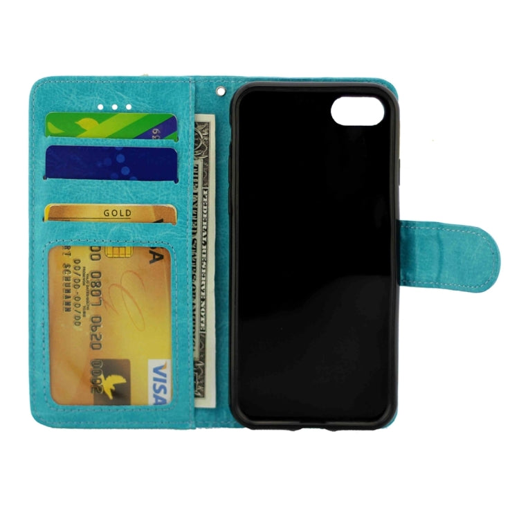 For iPhone 8 Plus & 7 Plus   Crazy Horse Texture Horizontal Flip Leather Case with Holder & Card Slots & Wallet & Photo Frame