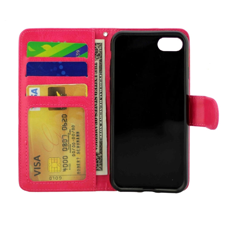 For iPhone 8 Plus & 7 Plus   Crazy Horse Texture Horizontal Flip Leather Case with Holder & Card Slots & Wallet & Photo Frame