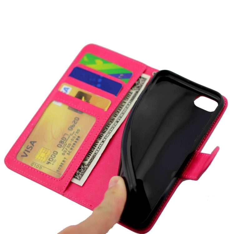 For iPhone 8 Plus & 7 Plus   Crazy Horse Texture Horizontal Flip Leather Case with Holder & Card Slots & Wallet & Photo Frame