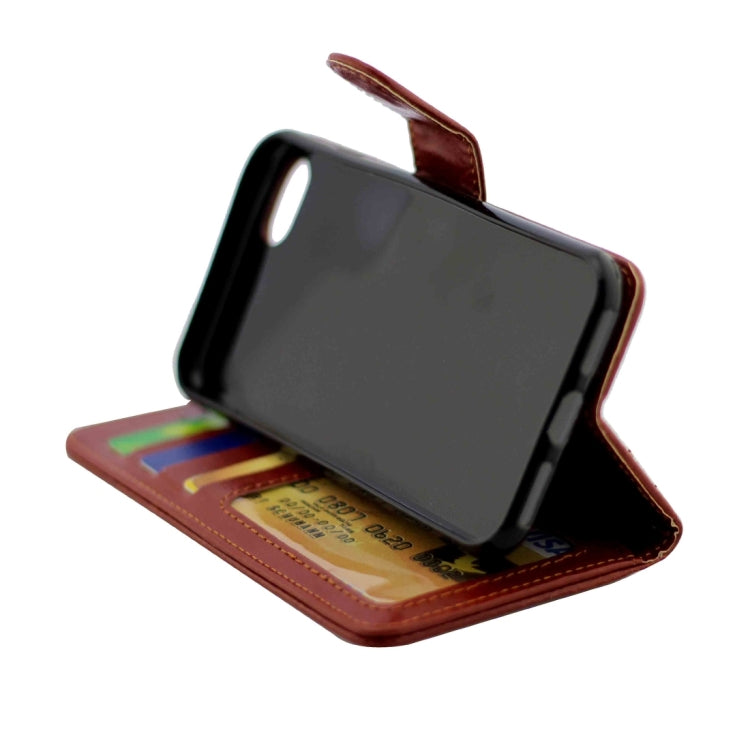 For iPhone 8 Plus & 7 Plus   Crazy Horse Texture Horizontal Flip Leather Case with Holder & Card Slots & Wallet & Photo Frame