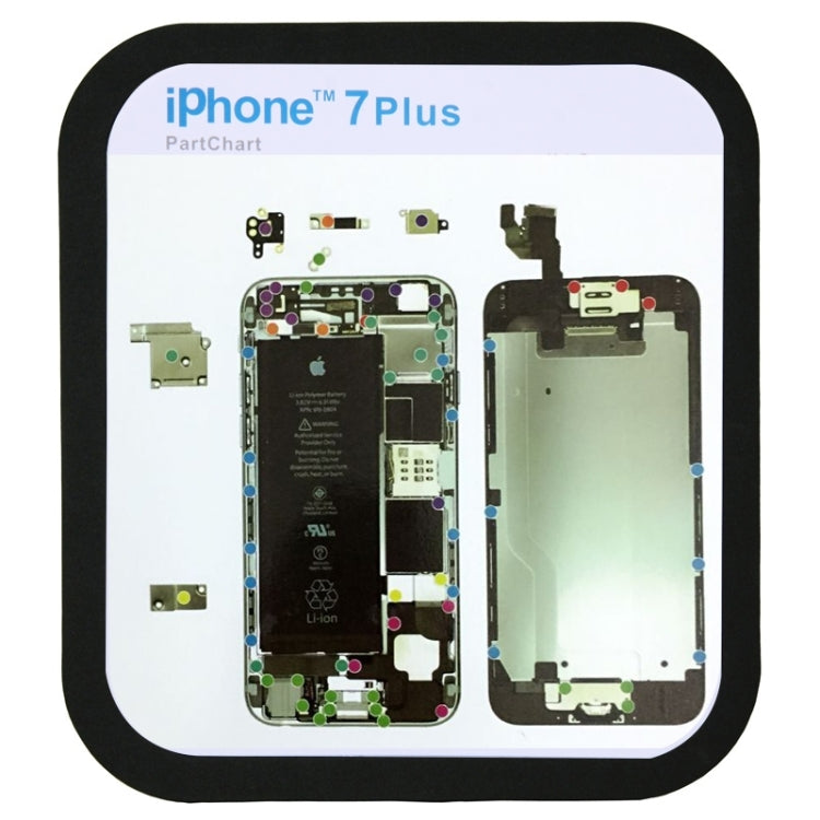 Magnetic Memory Screws Mat For iPhone 7 Plus , Size: 27.7cm x 15.9cm