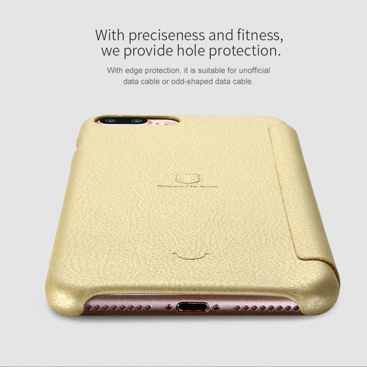 Lenuo for iPhone 8 Plus & 7 Plus   PU+PC Litchi Texture Horizontal Flip Leather Case with Card Slots