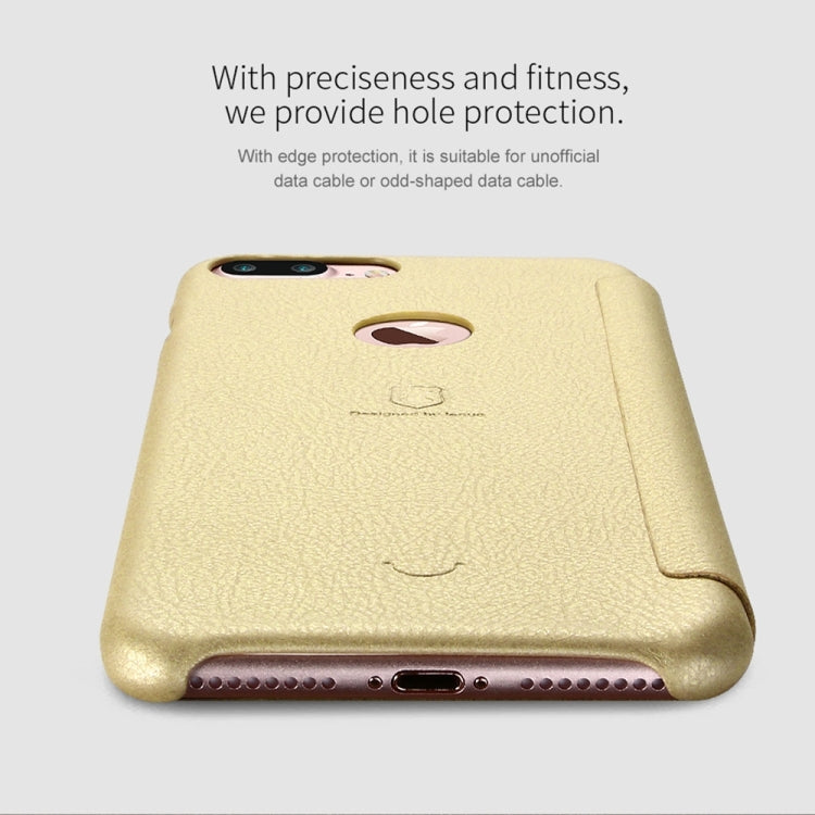 Lenuo for iPhone 8 Plus & 7 Plus   PU+PC Litchi Texture Horizontal Flip Leather Case with Card Slots