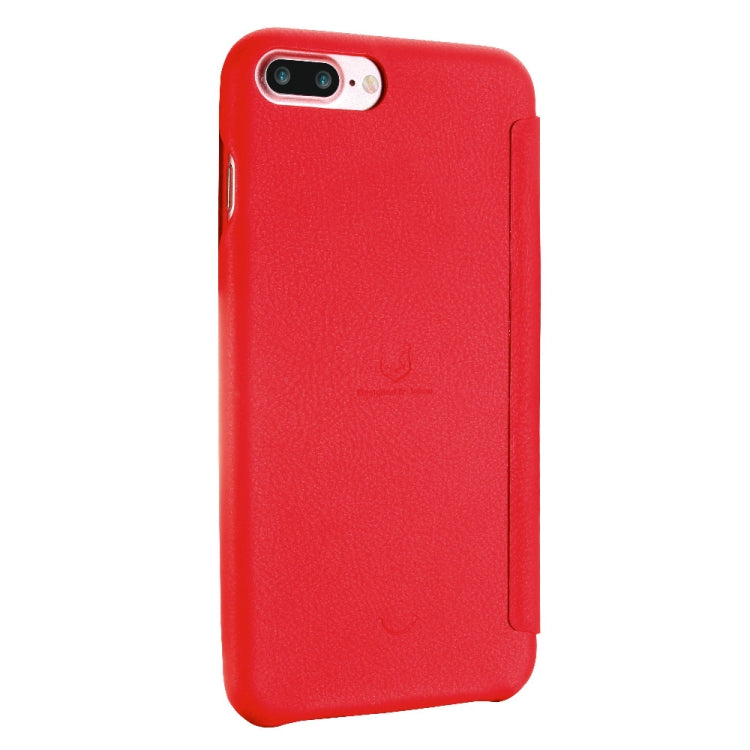Lenuo for iPhone 8 Plus & 7 Plus   PU+PC Litchi Texture Horizontal Flip Leather Case with Card Slots